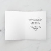 Carte de la Fête des Pères Editable pour un Papa C (Intérieur)