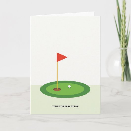 Carte de la Fête des Pères Emerald Golf (Devant)