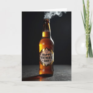 Carte de la Fête des Pères en verre scintillant