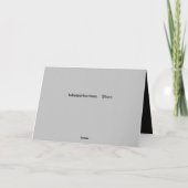 Carte de la fête des pères Flying By (Dos)