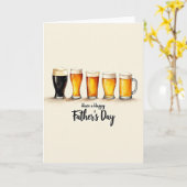 Carte de la Fête des Pères Frothy Brews (Fleur jaune)