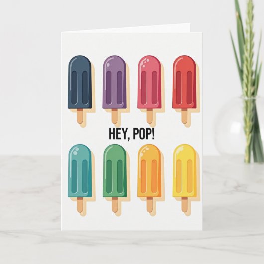 Carte de la Fête des Pères Frozen Pops (Devant)