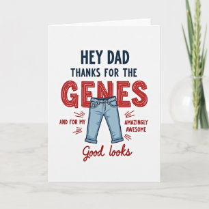 Carte de la Fête des Pères Funny Genes