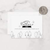 Carte de la Fête des Pères Générations d'amour (Devant/Arrière en situation)