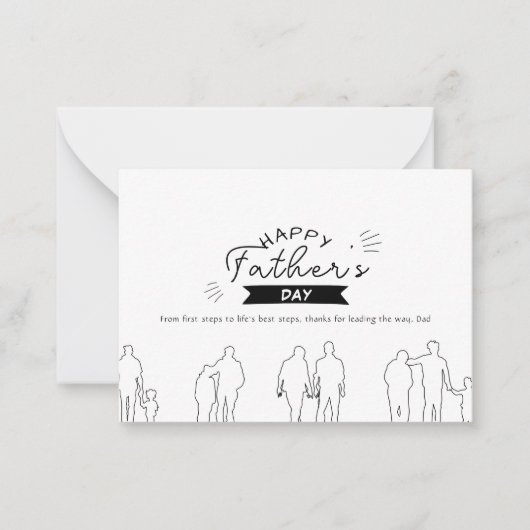 Carte de la Fête des Pères Générations d'amour (Devant)