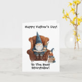 Carte de la Fête des Pères Gnome (Fleur jaune)
