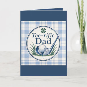 Carte de la fête des pères Golf Dad Super papa