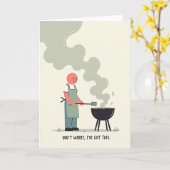 Carte de la Fête des Pères Grillée (Fleur jaune)