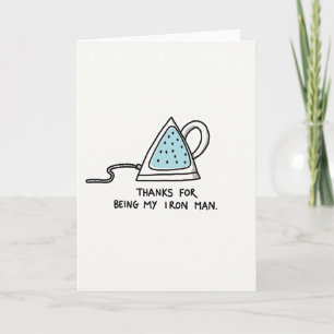Carte de la Fête des Pères Iron Dad Hero
