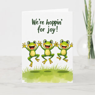 Carte de la Fête des Pères Joyeuse Sautée