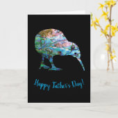 CARTE DE LA FÊTE DES PÈRES KIWI PAUA (Fleur jaune)