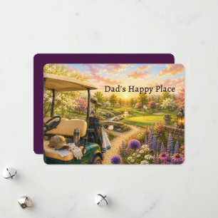 Carte de la Fête des Pères : l'endroit heureux de
