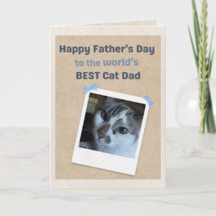 Carte de la Fête des Pères : Meilleur Papa Chat du
