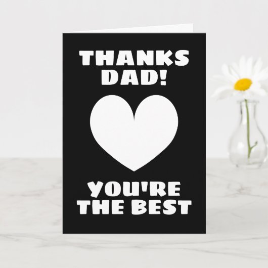 Carte de la fête des pères - Merci papa, vous êtes (Petite plante)