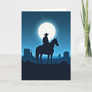 Carte de la Fête des Pères Moonlit Rider