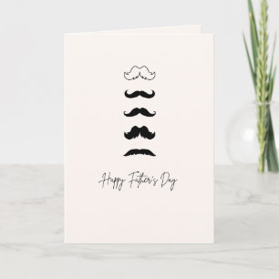 Carte de la Fête des Pères Moustaches Carte