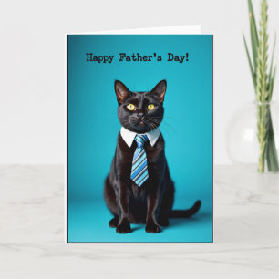 Carte de la Fête des Pères Natty Cat
