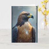 Carte de la Fête des Pères Noble Oiseau (Fleur jaune)