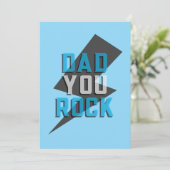 Carte de la fête des pères Papa tu déchires (Debout devant)