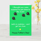 Carte de la Fête des Pères pour le bowling sur gaz (Fleur jaune)