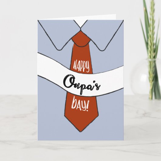 Carte de la fête des pères pour Oupa (Devant)