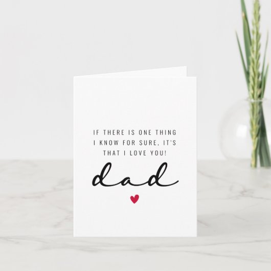 Carte de la fête des pères pour papa ! (Devant)