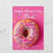 Carte de la Fête des Pères pour Papa avec Donut Be (Devant / Derrière)