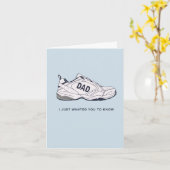 Carte de la fête des pères pour papa chaussures (Fleur jaune)