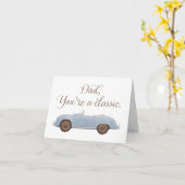 Carte de la fête des pères pour papa classique vin (Fleur jaune)