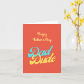 Carte de la fête des pères pour papa mec (Fleur jaune)