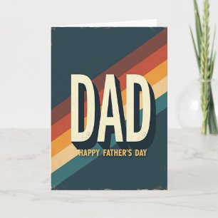 Carte de la Fête des Pères pour Papa Rétro