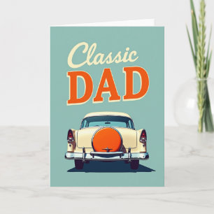 Carte de la Fête des Pères pour Papa Rétro Classiq