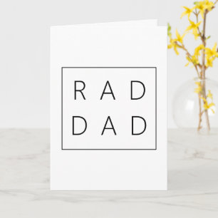 Carte de la Fête des Pères Rad Dad
