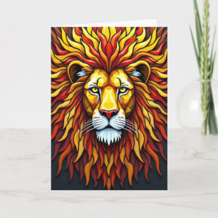 Carte de la Fête des Pères Regal Lions
