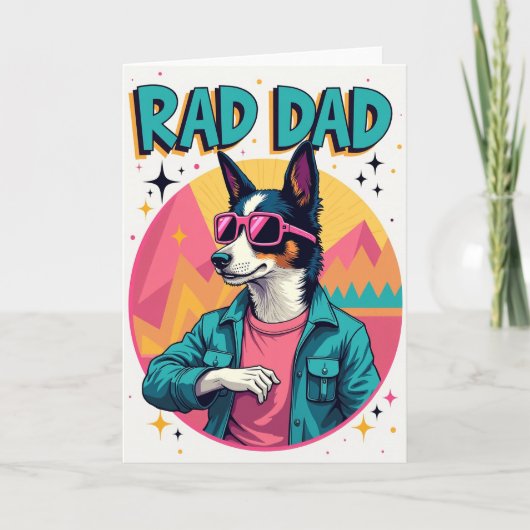 Carte de la Fête des Pères Retro Cool (Devant)