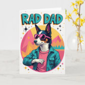 Carte de la Fête des Pères Retro Cool (Fleur jaune)