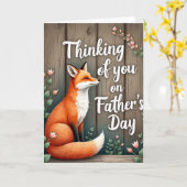 Carte de la Fête des Pères Russet Fox (Fleur jaune)