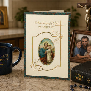 Carte de la Fête des Pères Saint Joseph pour se ra