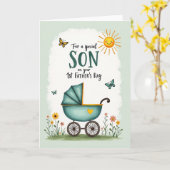 Carte de la Fête des Pères Smiling Sun (Fleur jaune)