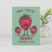 Carte de la fête des pères spéciale baie adorable  (Debout devant)