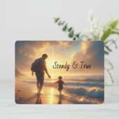Carte de la Fête des Pères Steady & True (Debout devant)