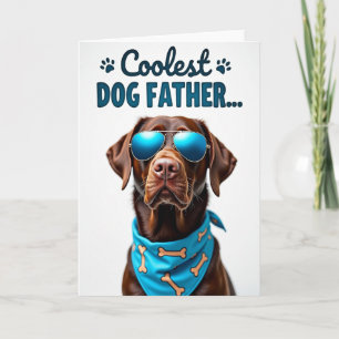 Carte de la Fête des Pères Suave Chien