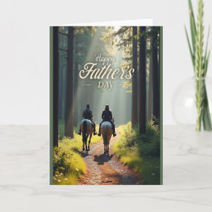 Carte de la Fête des Pères Sunlit Trail