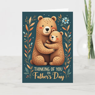 Carte de la Fête des Pères Teal Bears