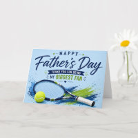 Carte de la Fête des Pères Tennis pour Papa Aquare
