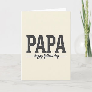 Carte de la Fête des Pères Vintage Papa