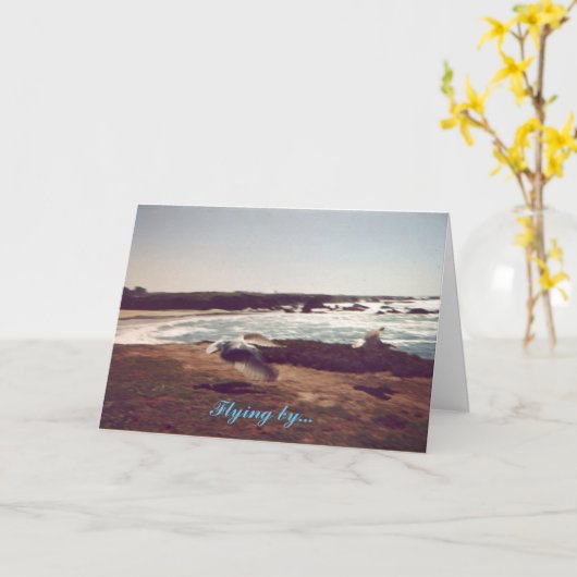 Carte de la fête des pères volante (Fleur jaune)