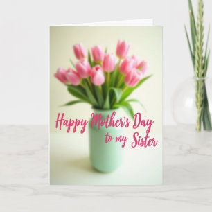 Carte de la Fête des Sœurs à Fleurs Roses