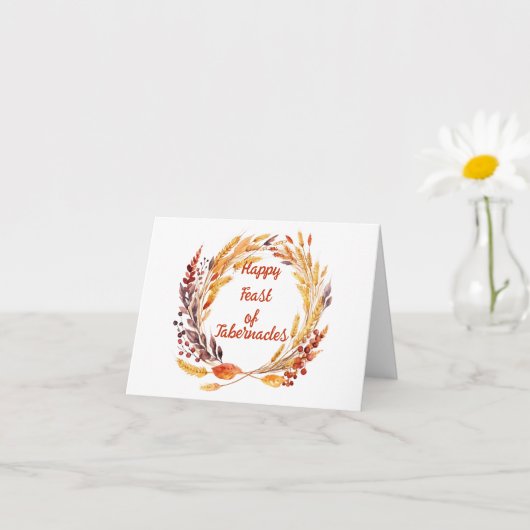 Carte de la Fête des Tabernacles (Petite plante)