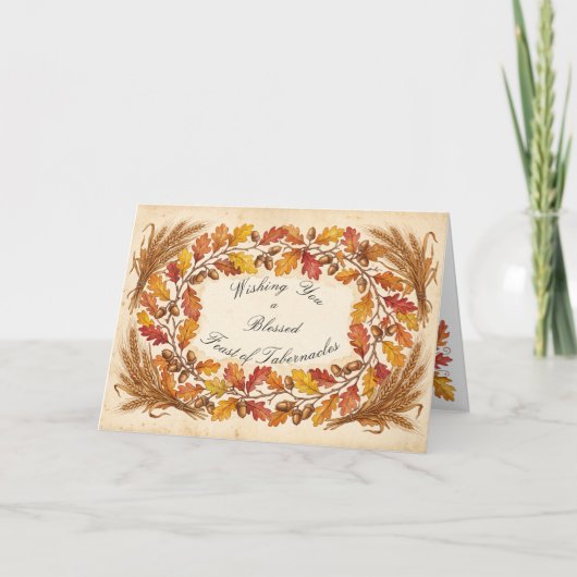 carte de la fête des Tabernacles (chrétien) (Devant)